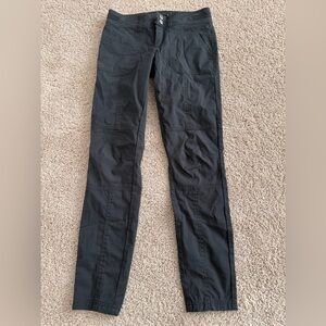 prAna Jenna Moto skinny leg nylon blend pants black women’s size 0